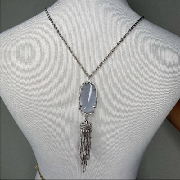 Kendra Scott Rayne Slate Silver Necklace - Picture 2 of 5